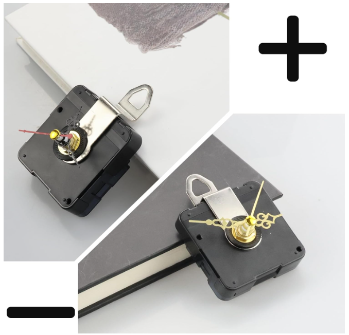 ZCYKJ 2 Pack Non Ticking Wall Miniature Clock Movements Mechanism